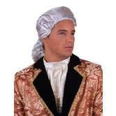 pruik mozart lichtgrijs gebroken wit