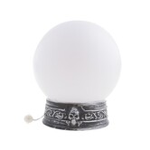 glazen bol met licht en geluid