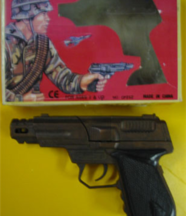 Funny Fashion Pistolet à capsules 8 coups Pistol Defender
