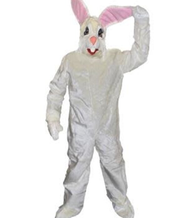 Mascotte lapin blanc Randy