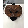 Half masker bruin leer man Comedia