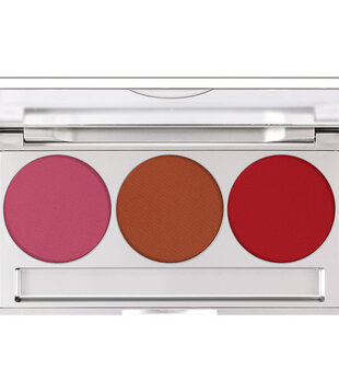 Blush compact trio set with mirror