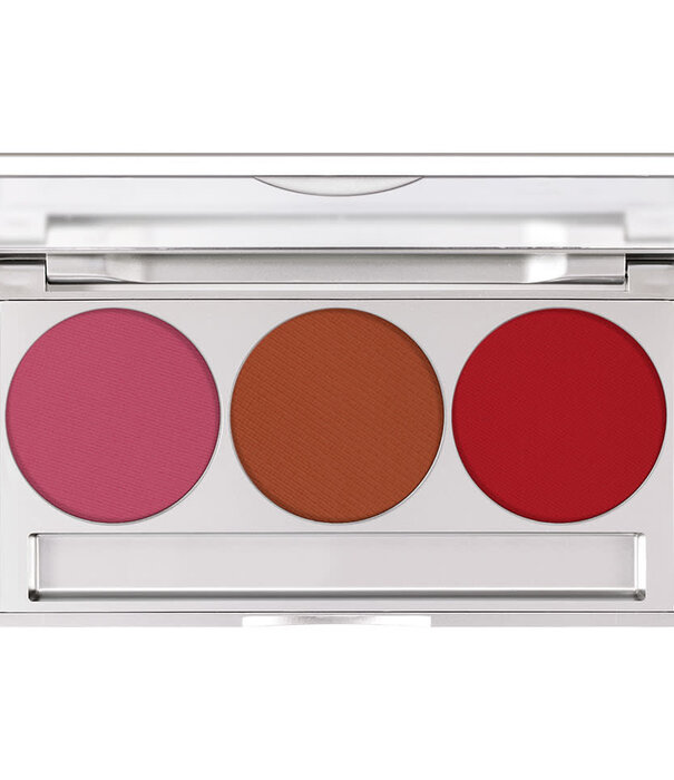 kryolan Blush compact trio set with mirror