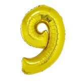 foil balloon 40" number 9 gold