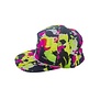 casquette graffiti fluo