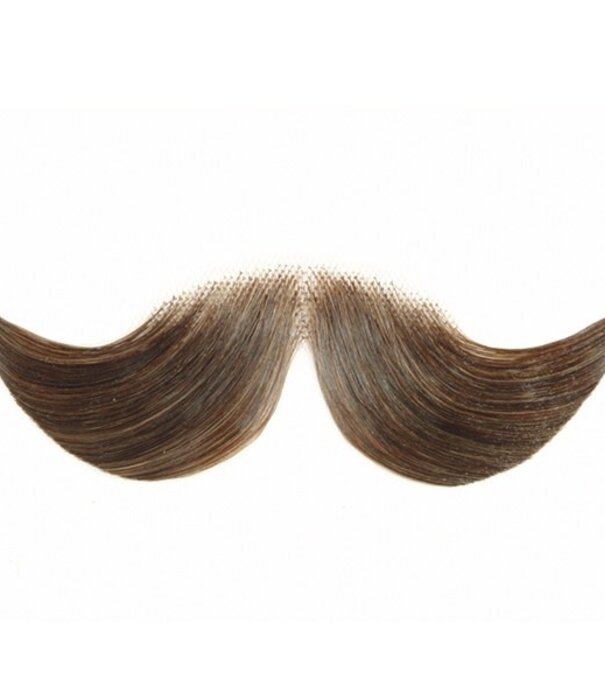 Hercule Poirot snor theatrical human hair  #1B80