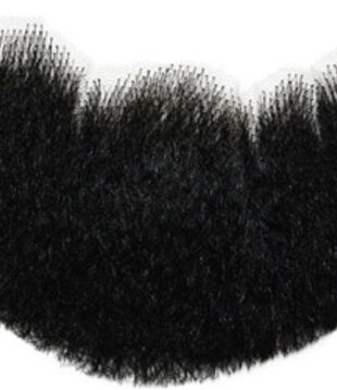 handlebar moustache theatrical real human hair #1B