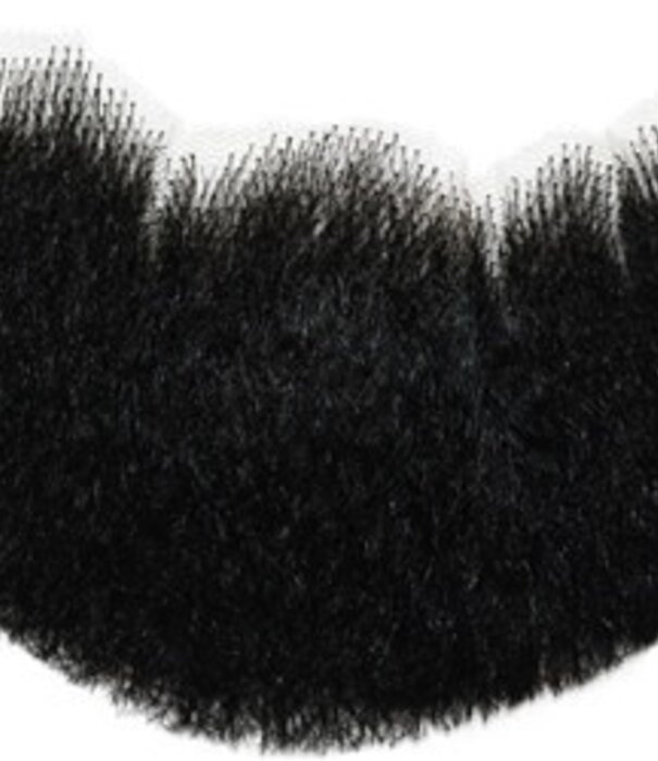 handlebar moustache theatrical real human hair #1B