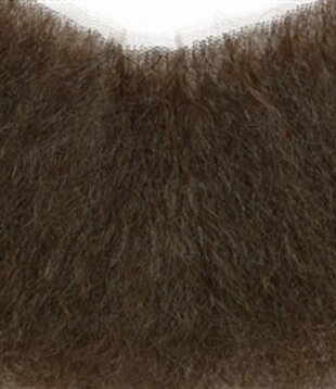 Moustache en guidon, cheveux humains naturels, n° 8