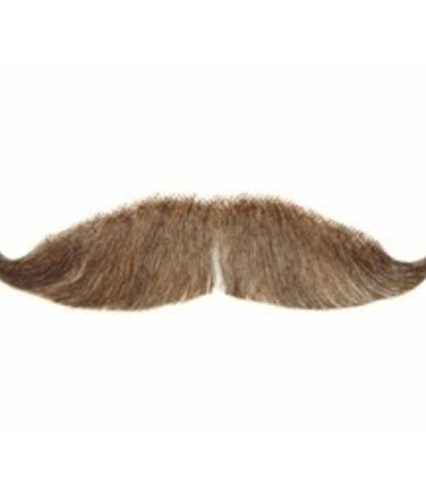 Handlebar moustache theatrical real human hair #8