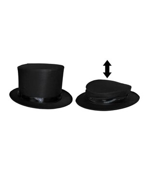 chapeau noir pliable