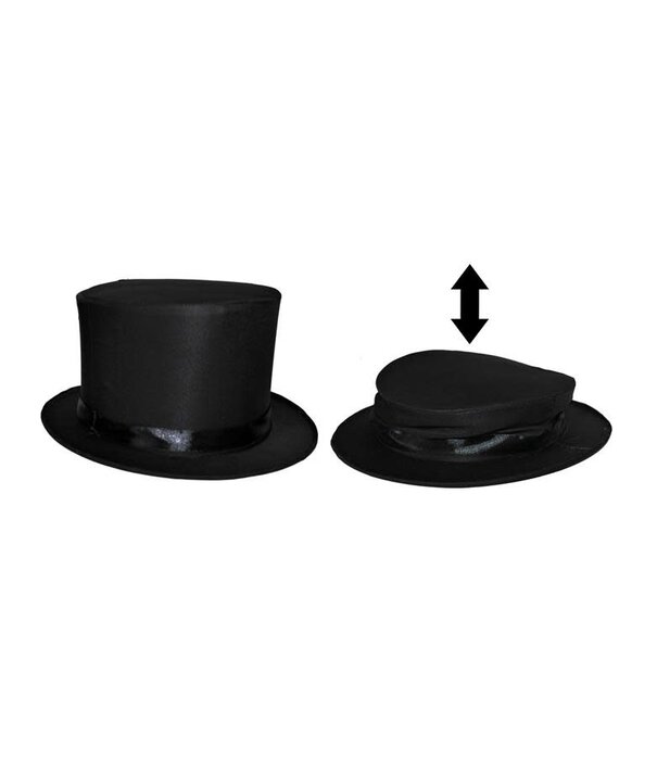 top hat black collapsible