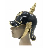 German pin helmet metal black