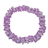 Hawaiian flower wreath purple/white