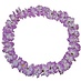 Bloemenkrans hawai paars/wit