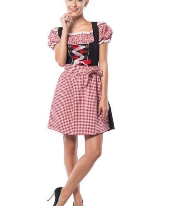 Dirndl Anne-Ruth Black/Red S