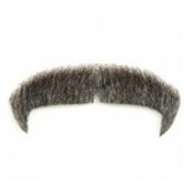 Freddie Mercury moustache theatrical human hair kleur #60 (WIT)