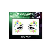 Glow in the dark face jewels