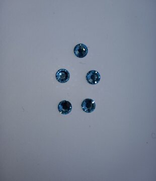 Real Swarovski ss30 aquamarine (per5)