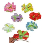Flower hair clip 6 assorted colors (1 piece)