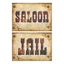 2 wanddecoraties western