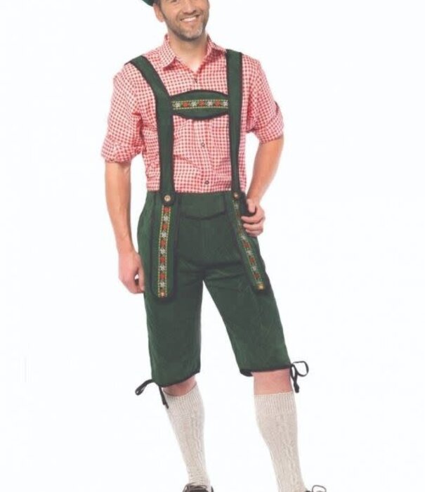 Green Johann Lederhosen 2XL Long