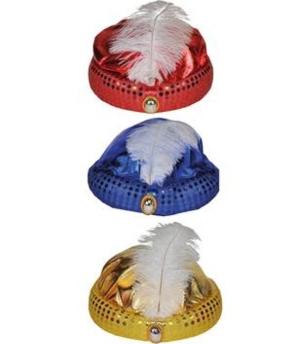 harem hat 2 colours gold / blue