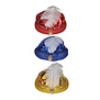 harem hat 2 colours gold / blue