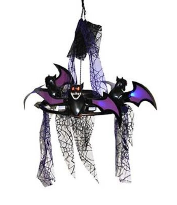 hanging decoration bat with light and sound