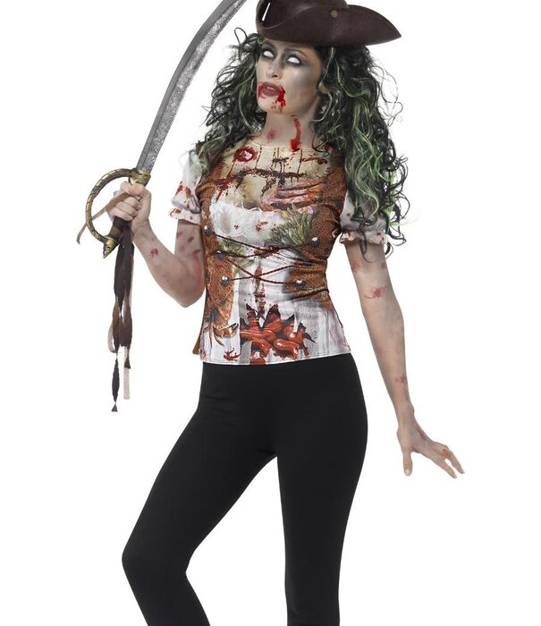 Zombie Pirate Wench T-shirt