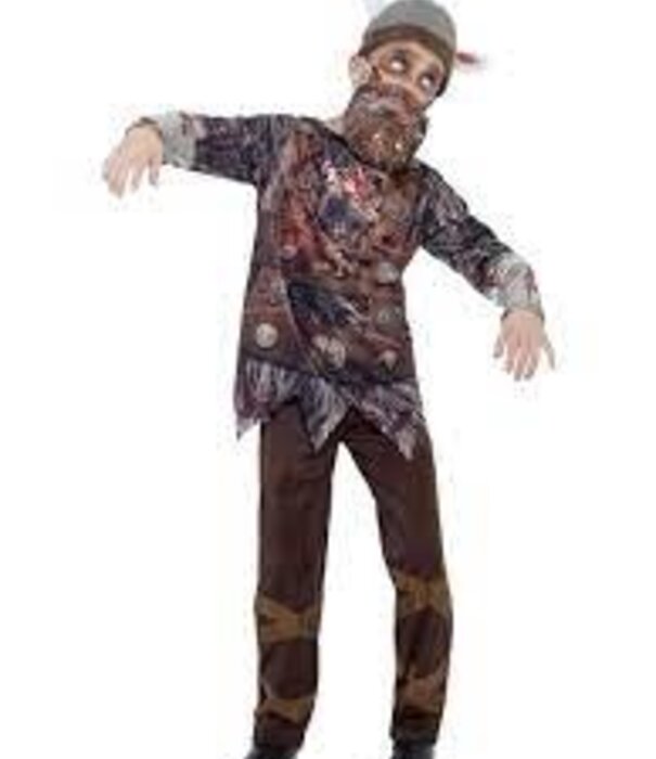 Deluxe zombie viking costume S