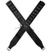 Authentic western leather bandolier bullet belts