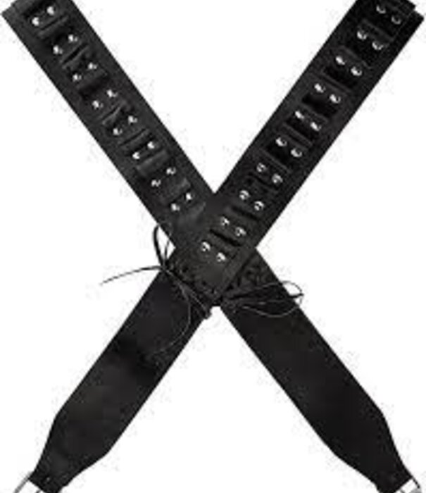 Authentic western leather bandolier bullet belts