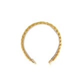 bandeau tresse blond