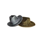 cowboyhoed goud of zilver glitter