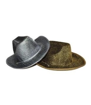 cowboy hat gold or silver glitter