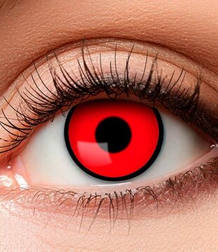 Lentilles 3 mois Freak rouge noir