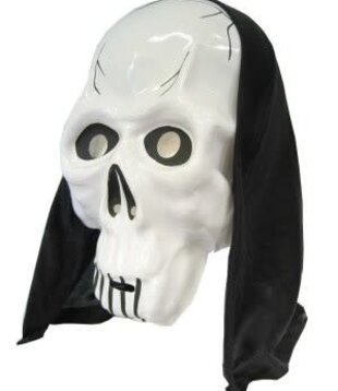 mask with headscarf skeleton