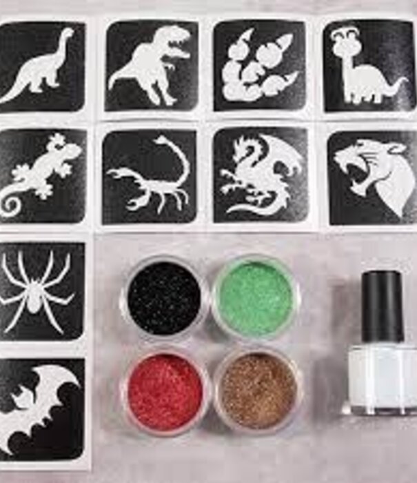 Set de dino étincelant