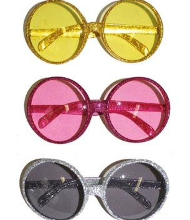 Lunettes à paillettes assorties, 3 modèles (1 pièce)