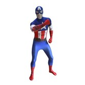 Digital captain America morphsuit L