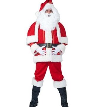 Santa Claus (Pants, Cape, Jacket, Boot covers, Belt, Hat) one size