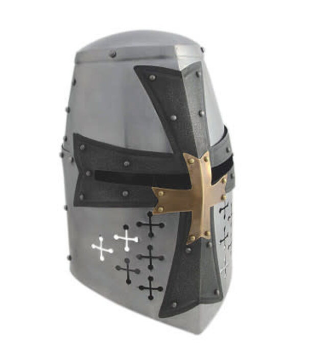 Denix zwarte kruis tempelier helm denix