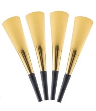 4 gold horns