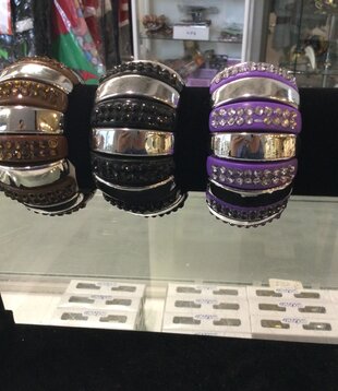 disco armband breed glitter