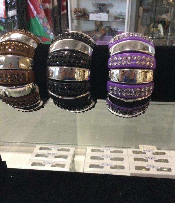 disco bracelet wide glitter