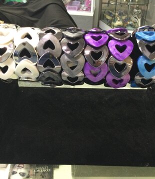bracelet disco hearts
