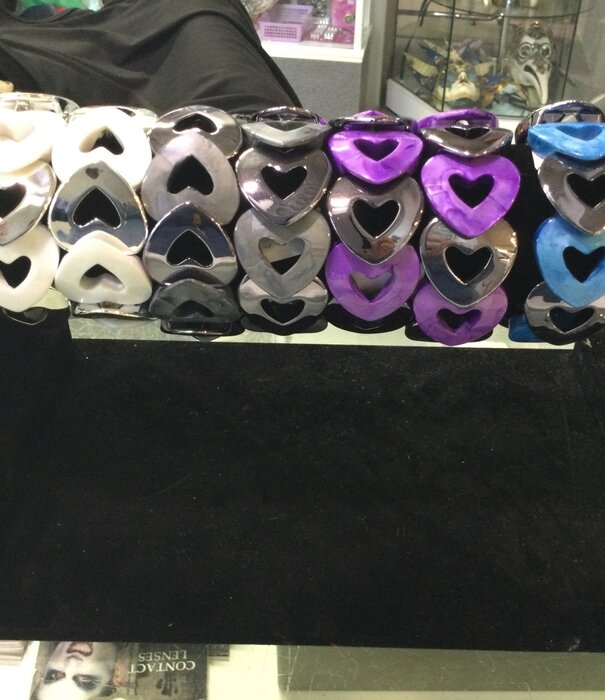 bracelet disco hearts