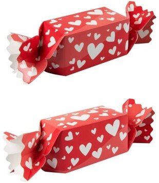 gift / candy packaging hearts