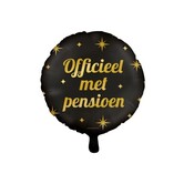 Folie ballon 'officieel met pensioen"